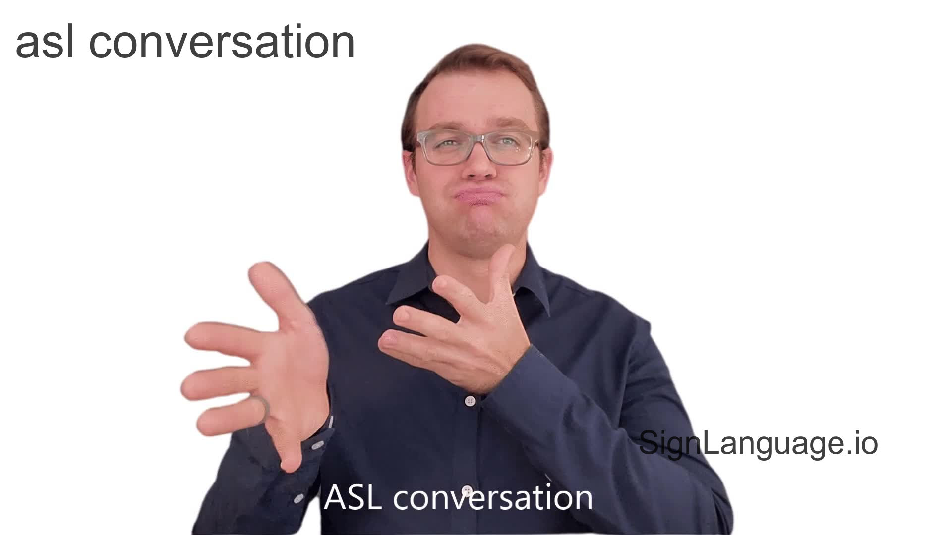 asl conversation in ASL Example 1 American Sign Language